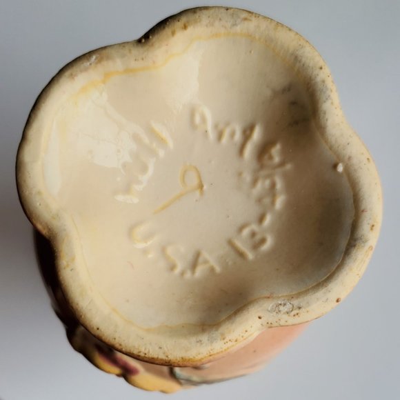 RARE Vintage USA/Hull Art Hull Art Swan Wing Handled Magnolia Vase - Picture 2 of 5